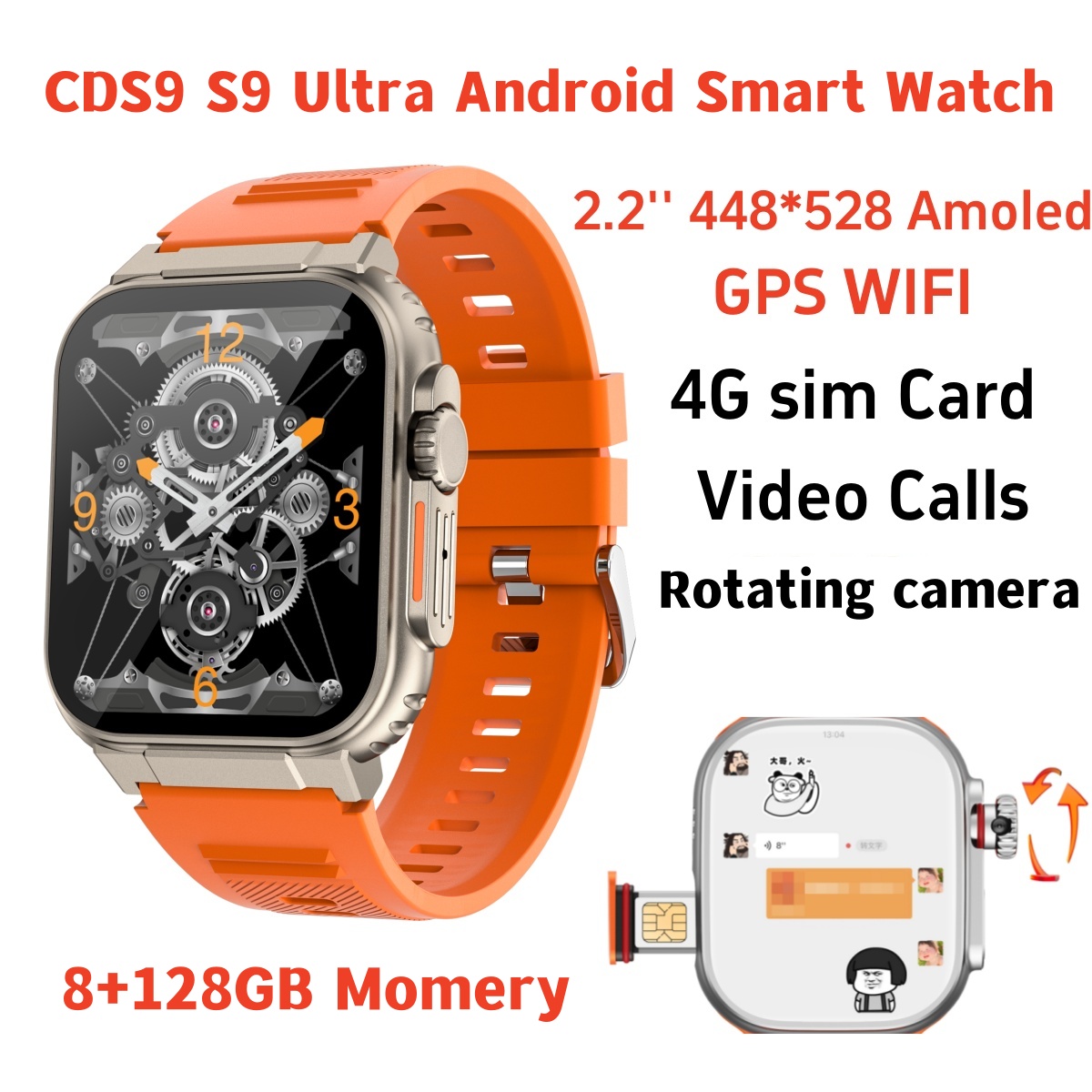 Original S10 Smart Watch 4G/5G - Fall Detection Watch review and price