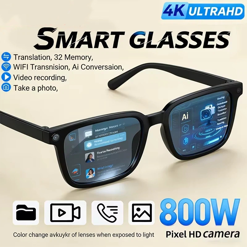 AI Smart Glasses 8K HD Photoch - Smart Glasses Lens review and price